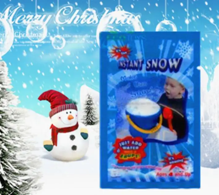 Magic Snow DIY Instant Artificial Snow Powder Simulation Snow perform Prop Party Christmas Decoration children girl boy gift