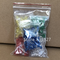 500pcs/lot F5 5MM in the Sets Kit Mixed 5 Color : White / Emerald Green / Red / Blue / Yellow LED light emitting diode turn DIP