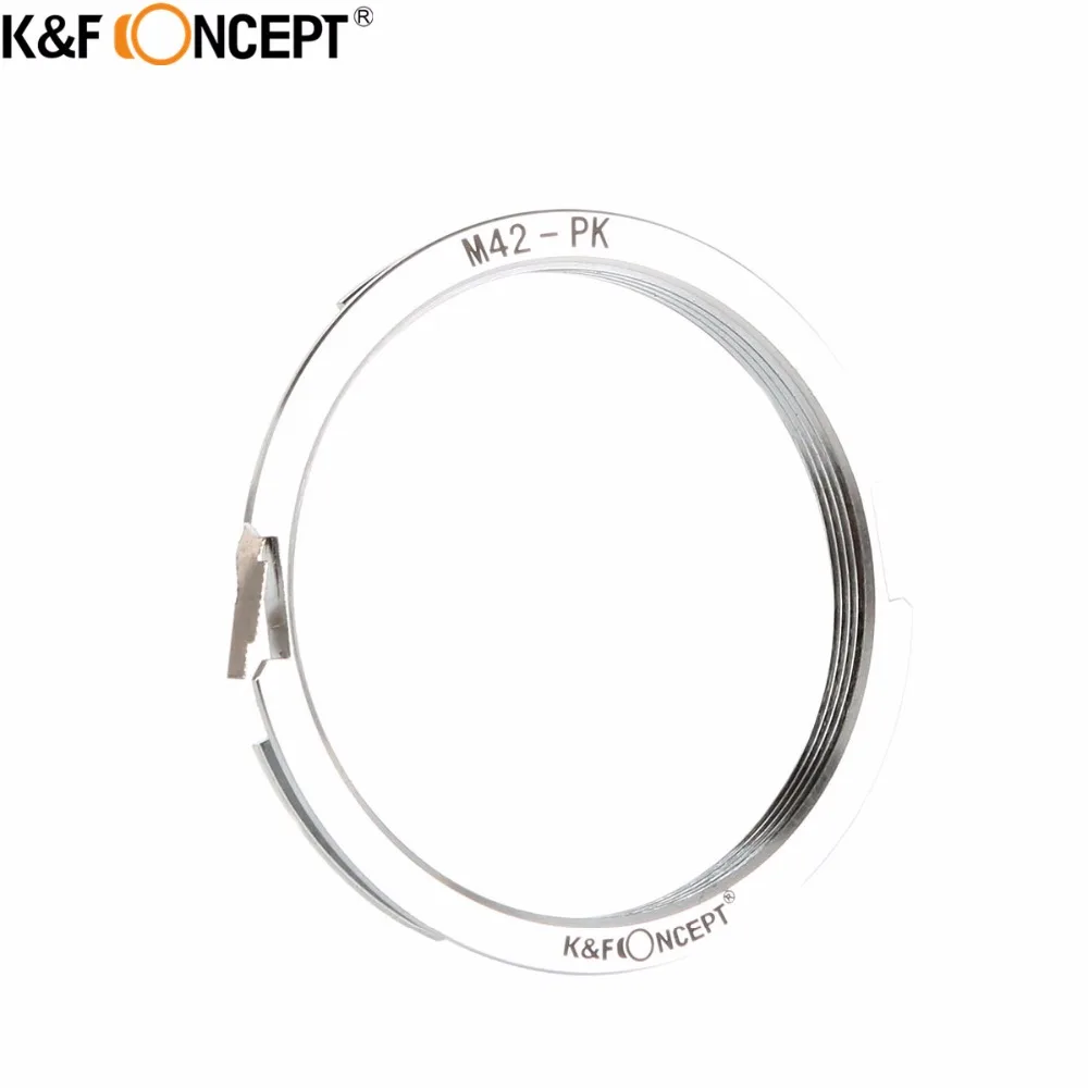 K&F CONCEPT for M42-PK Camera Lens Adapter Ring of Metal fit for M42 Screw Mount Lens to for Pentax K Mount Camera Body