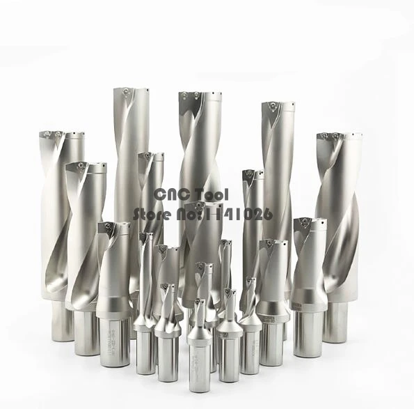 WC C32 4D SD 26 27 28 29 30 U Drilling Shallow Hole Indexable Insert Drills Bit Tools CNC Lathe Metal Drilling Cutter for WC05