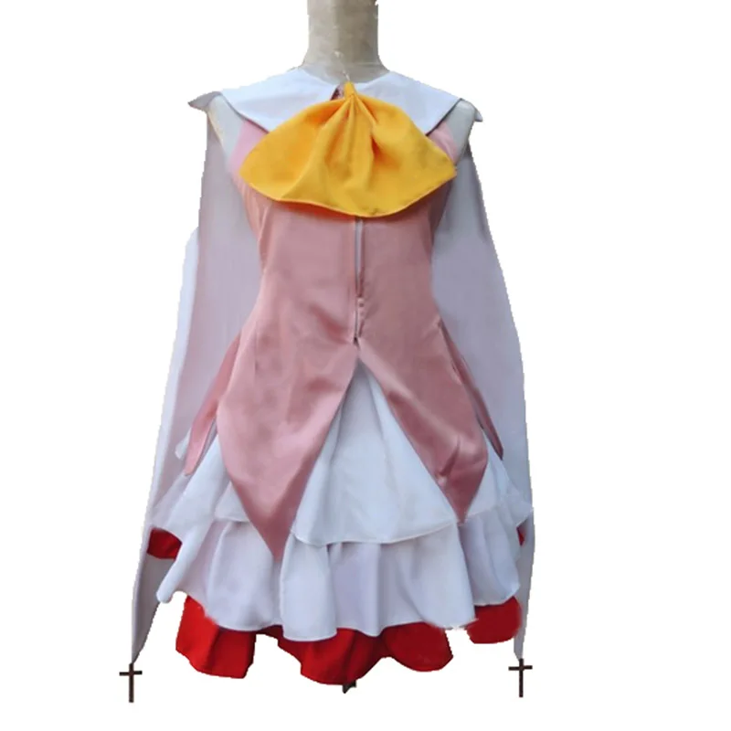 

Fate kaleid liner Prisma Illya Illyasviel von Einzbern Cosplay Costume pink and white dress 11