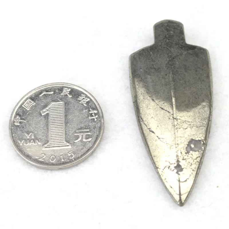 22x52mm Arrow Shape Nautral Pyrite 3 Pendants Natural Stone Diy Loose Beads For Jewelry Making Wholesale !