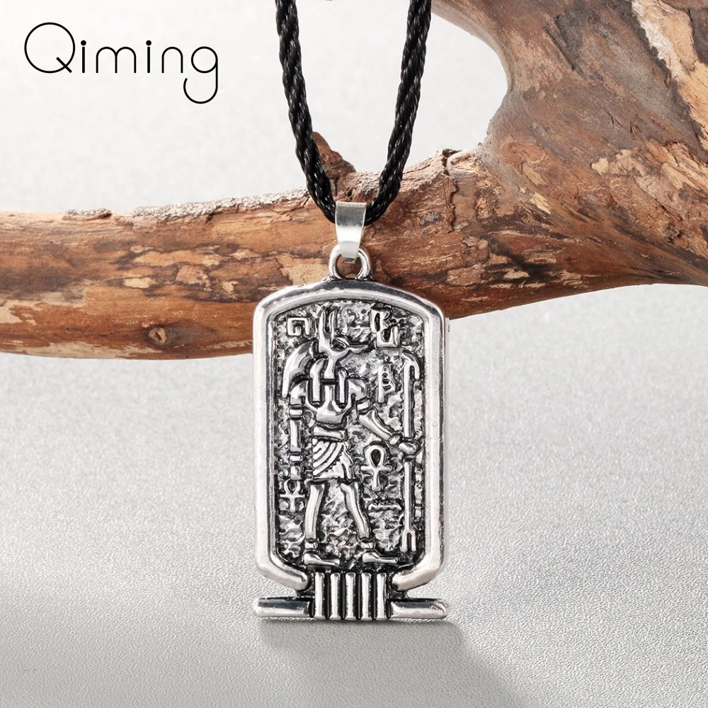 2020 Women Anubis Pendant Necklace Ancient Egypt Religious Jewelry Egyptian Hieroglyphs Awesome Men Necklace fashion Egypt Charm