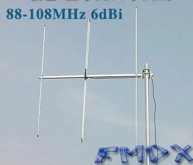 Antena yagi kierunku dipolowego FM 88-108M 3 elementy 6dBi F męskie