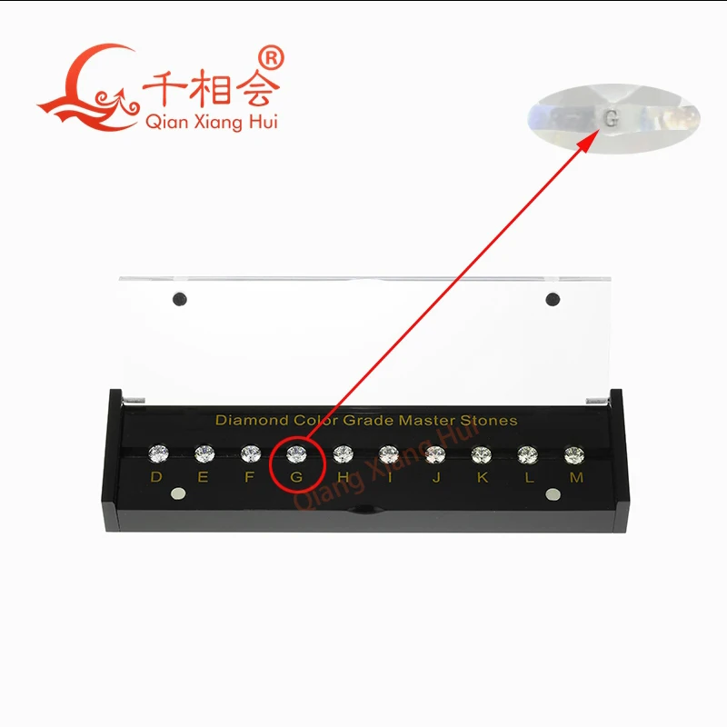 4C Diamond standard Carat weight Color Clarity Cut Scale CZ Master Stone round shape laser cubic zirconia stone tester tools