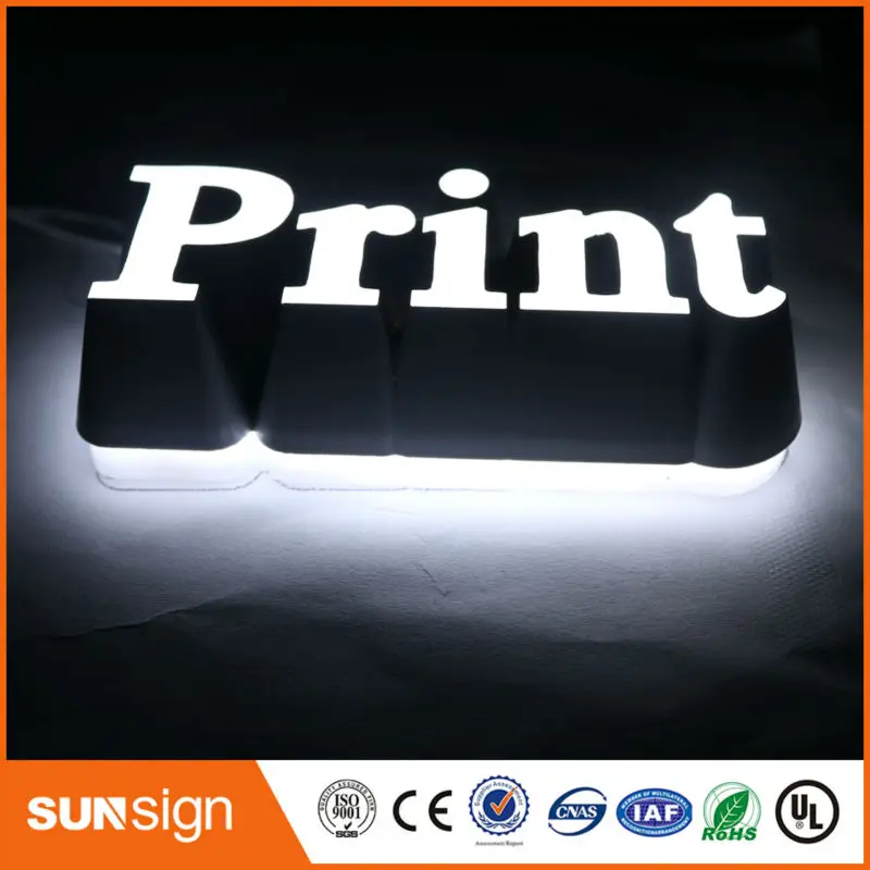 Custom 3d sign letters outdoor double sided led sign