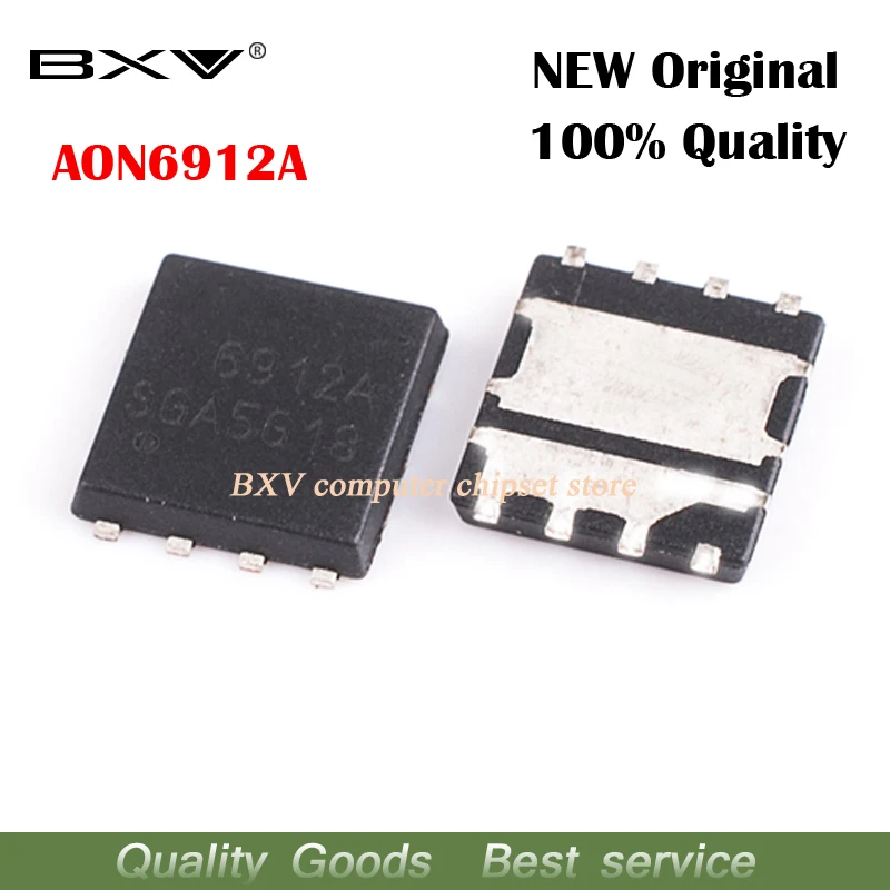 5pcs AON6912A AO6912A 6912A MOSFET QFN-8 new original free shipping