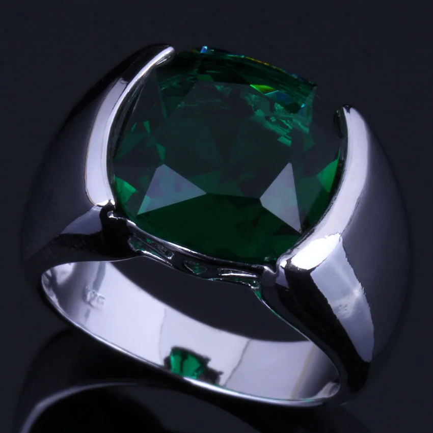 

Romantic Green Cubic Zirconia 925 Sterling Silver Ring V0617