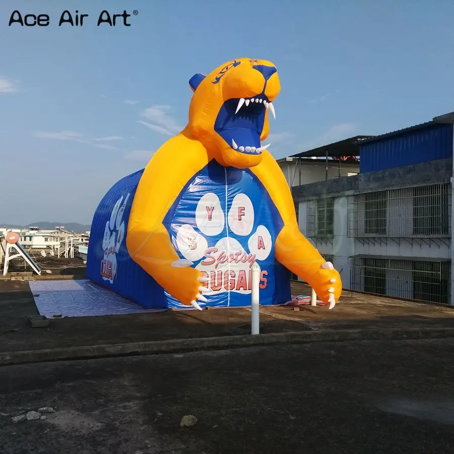 Abri personnalisé en forme d'animal, chapiteau gonflable, tente tunnel de voiles de montagne, entrée pour événements sportifs