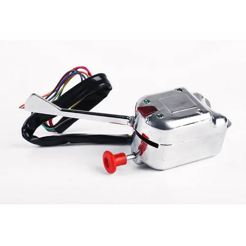 Interruptor de señal de giro cromado Universal Street Hot Rod para Ford para GMC Chevrole 12V Street Rod interruptor de señal de giro