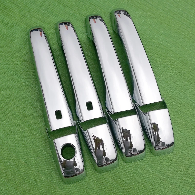 ل كرايسلر تاون & البلد 2008-2016 كروم غطاء مقبض مجموعة الكسوة فوياجر دودج قافلة VW روتان Ram C/V 2009 2014 سيارة التصميم #5