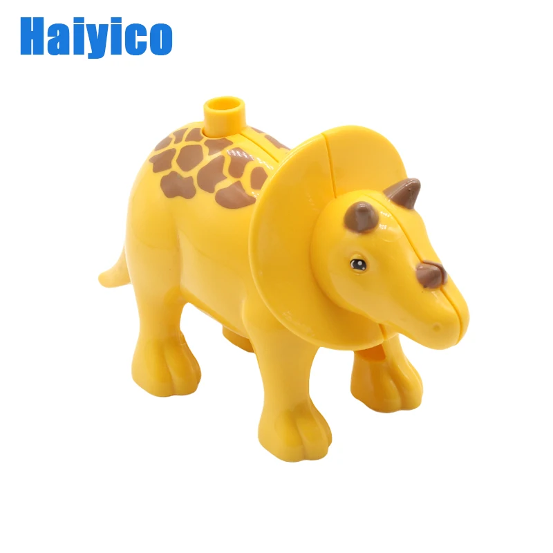 Original Animal Big Building Blocks Bricks Supplement Accessories Dinosaur Zoo Duck Cat Tiger Kids Education Model Toys Gift