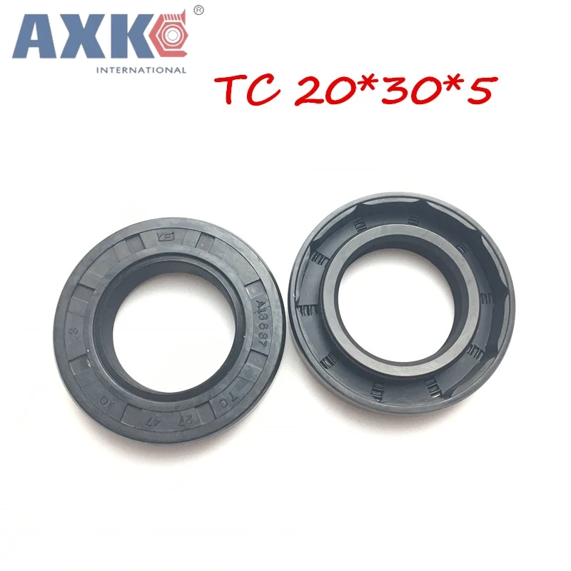 20pcs/NBR Shaft Oil Seal TC 20*30*5 Rubber Covered Double Lip With Garter Spring/consumer product