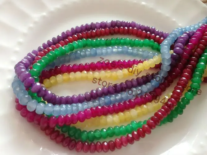 

1Strand/Pack 3.5*5MM Abacus Shape Natural Semi-precious Stone Jewelry Beads Accessories Findings