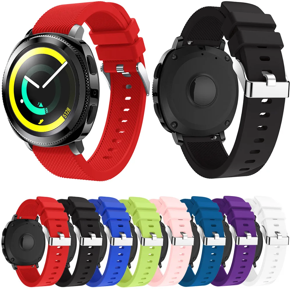 

20mm Soft Silicone Strap for Samsung Gear Sport Band Rubber Bracelet Belt Watch Band for Huami Amazfit Bip Strap