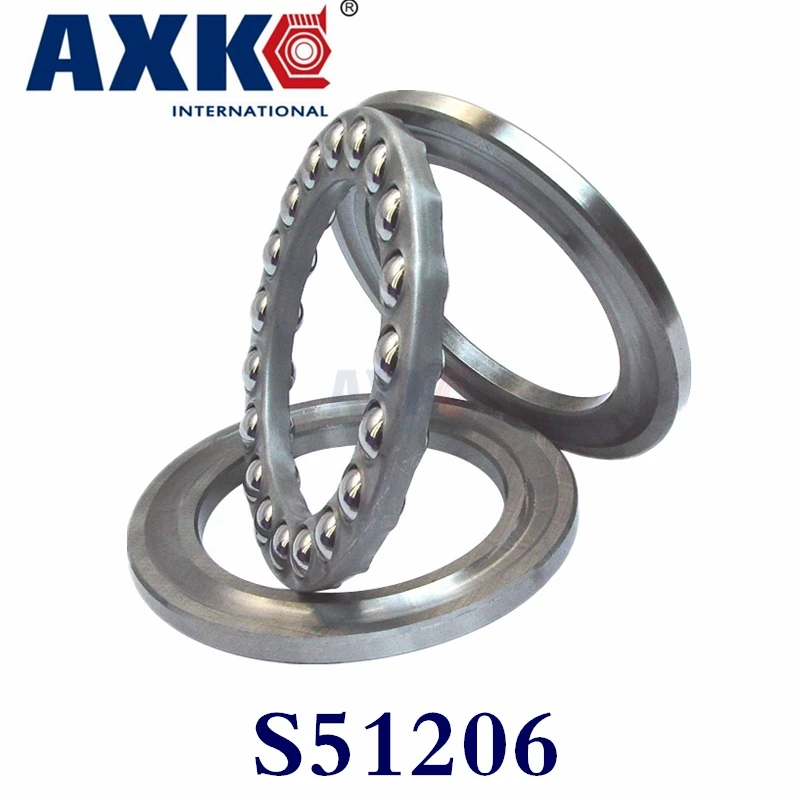 2018 Top Fashion Rushed S51206 30x52x16mm 30*52*16mm Thrust Ball Bearing 51206 S51206 stainless steel for 30mms shaft