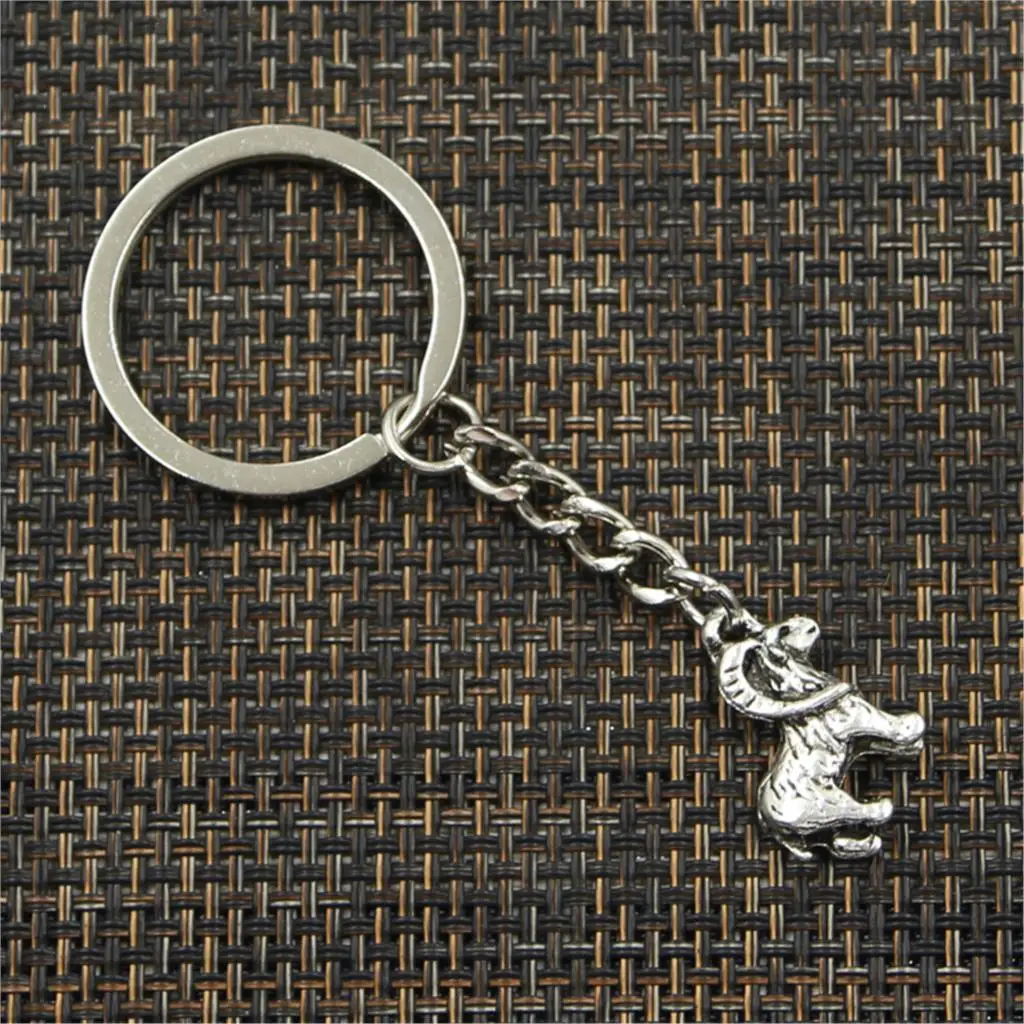 Fashion Keychain 23x19mm Goat Ram Pendants DIY Men Jewelry Car Key Chain Ring Holder Souvenir For Gift