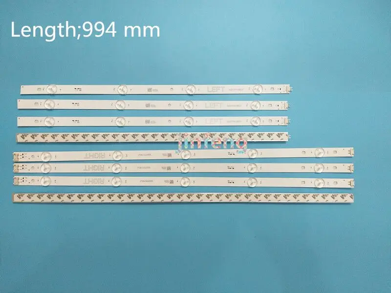 

(New Kit)8 PCS LED backlight strip for LG TV 49UJ630V 49LJ5500 NC490DUE-AAFX1-41CA GAN01-1294A-P1 GAN01-1295A-P1