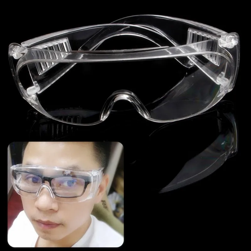 New Clear Vented Safety Goggles Eye Protection Protective Lab Anti Fog Glasses