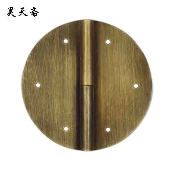 

[Haotian vegetarian] Chinese furniture copper fittings / circular hinge / copper hinge / shake skin HTF-037