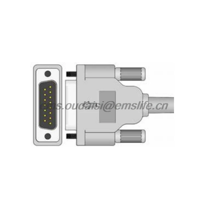 

ECG Cable spare parts for HP EKG DB15pin connector patient monitor and cardiography machine