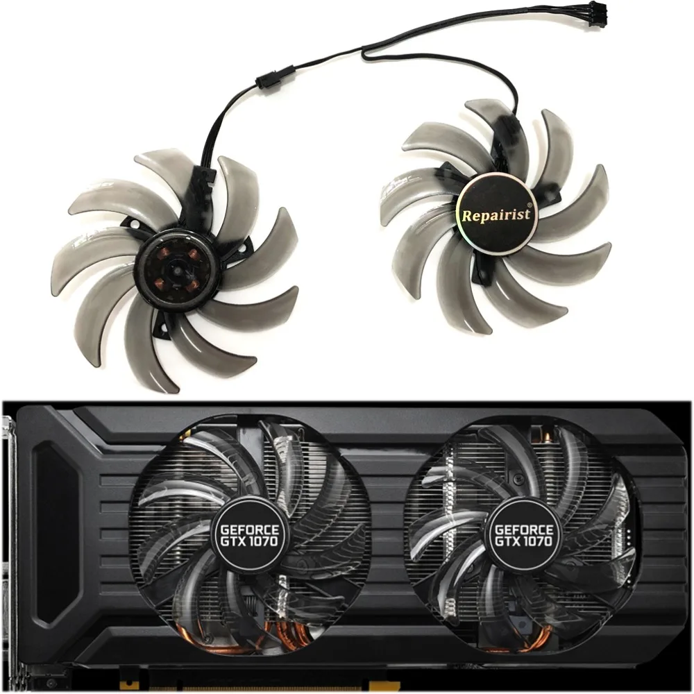 2 pcs/set FDC10H12S9-C gpu gpu placas gráficas vga cooler fan para gainward rtx 2060/2070 substituição