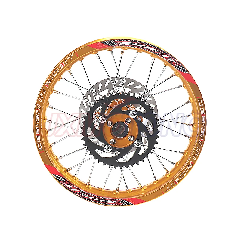 Front 1.60-17 Rear 1.85-14 inch Alloy Wheel Rim with CNC Hub brake disc For KAYO HR-160cc TY150CC Dirt Pit bike 14/17 inch wheel