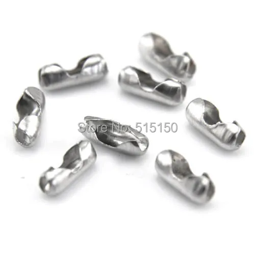 

100pcs Silver Stainless Steel 6mm Ball Chain Neklace Clasp, Suit for DIY Necklace, Free Ship