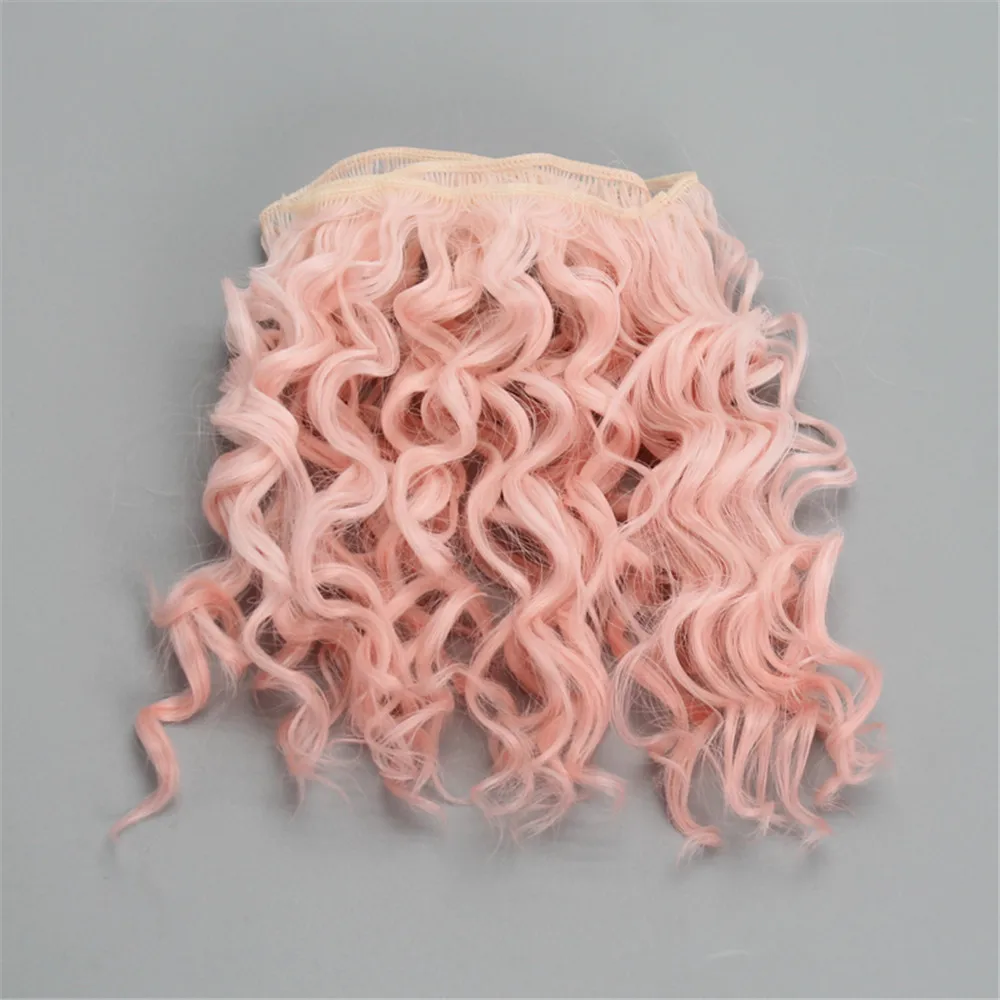 15*100cm High Quality Screw Curly Hair Extensions for All Dolls DIY Hair Wigs Heat Resistant Fiber Hair Wefts Accessories toys