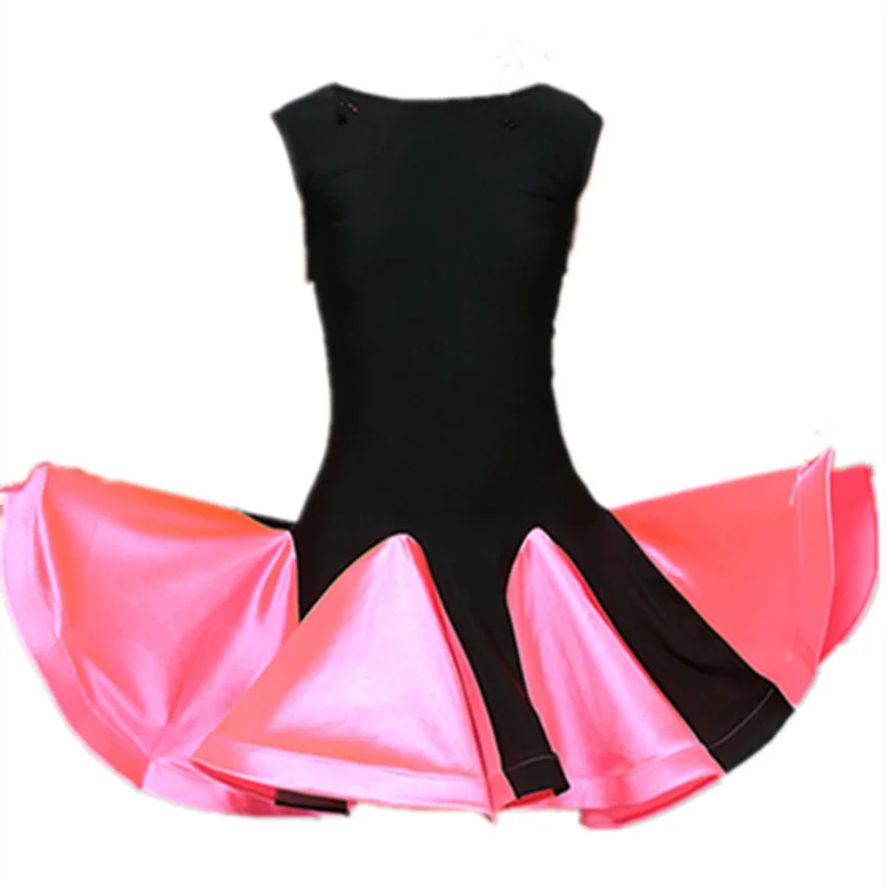 Kinderen Latin dance rok meisjes praktijk kleding kostuums Latin dance prestaties kleding concurrentie jurken