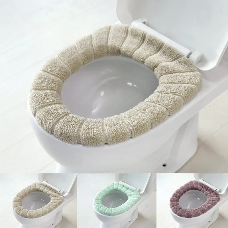 5 Colors Toilet Covers Warm Comfortable Coral Toilet Seat Cover Qualified Bath Mats Cover for Bathroom And toilet Bathroom Mat