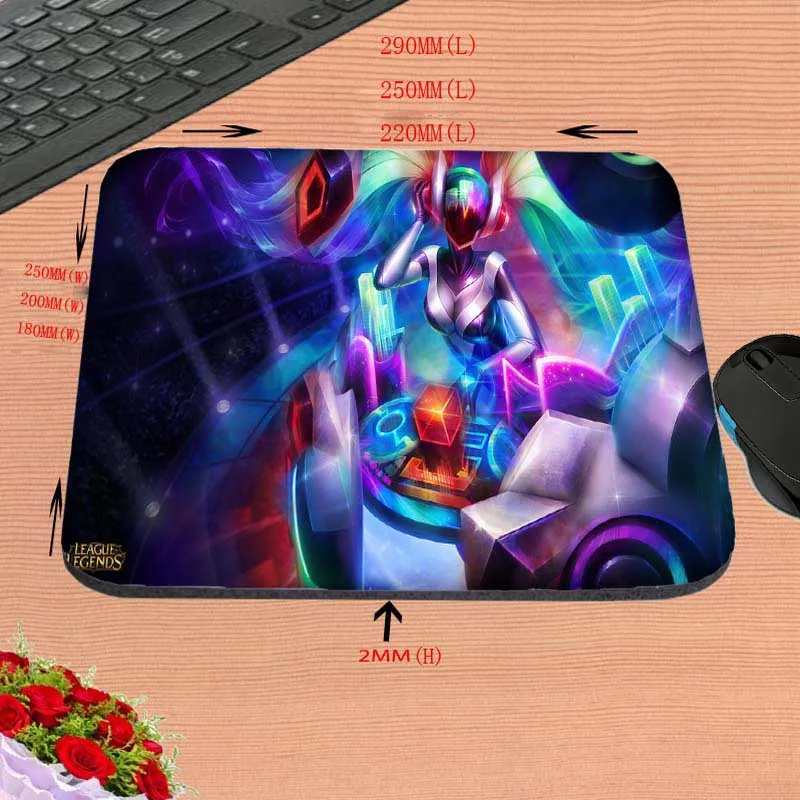 League Of Legends  Top Selling Print Anti-slip New Arrival Customized Rectangular Rubber Mouse Pad Computer PC Nice Gaming