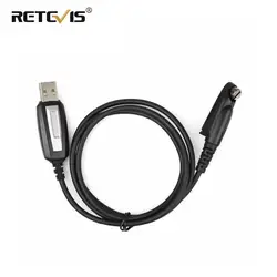 Retevis Walkie Talkie Programming Cable for Retevis RT87 RT83 RT647 RT47 For TYT MD-398 Support Windows XP/7/8/10 system J9137P