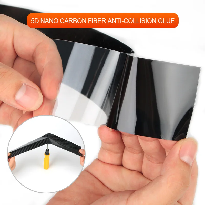 SEAMETAL in fibra di carbonio Car soglia Protector Sticker 5D Anti Scratch Door Edge pellicola protettiva impermeabile Nano Tape per auto