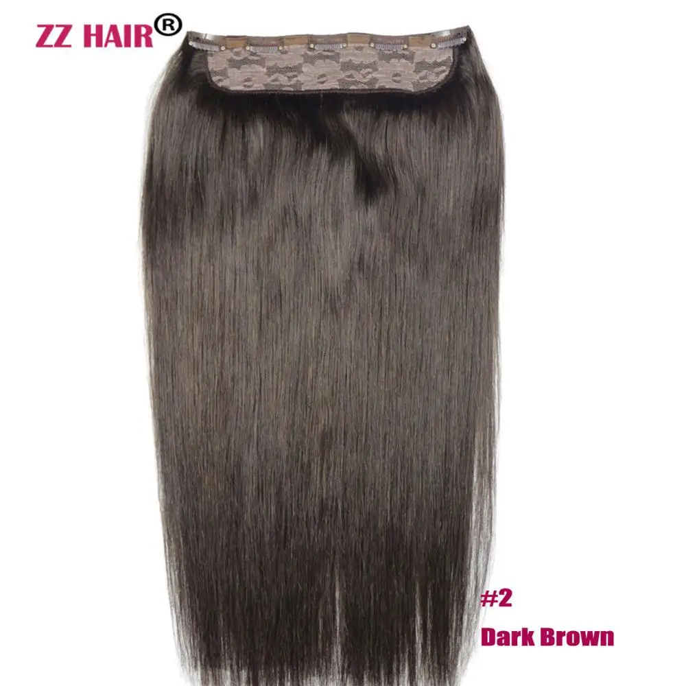 ZZHAIR Clip-in 100% Brazilian Human Remy Hair Extensions 16\