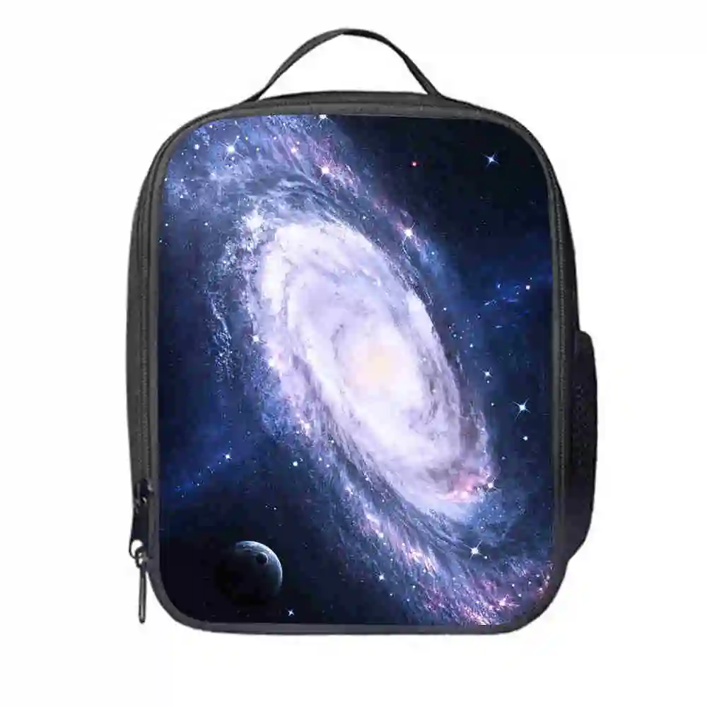 

Galaxy Lunch Bag Space Customized Universe Anime Women Men Teenagers Boys Girls Kid School Thermal Cooler Insulated Tote Box