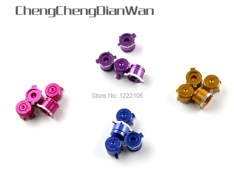 ChengChengDianWan Per PS4 Controller PS3 Proiettile In Alluminio Aktions Pulsanti Tasten Pistola Triangolo Cerchio Quadrato X