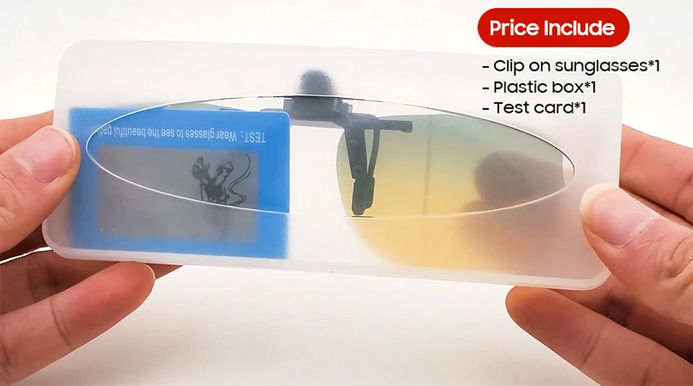 VIVIBEE Tag- und Nachtsicht-Clip-on-Brille zum Fahren, polarisierte Herren-Sonnenbrille mit grün-gelber Linse, zum Fahren, Luftfahrt, Angeln – Detail 5