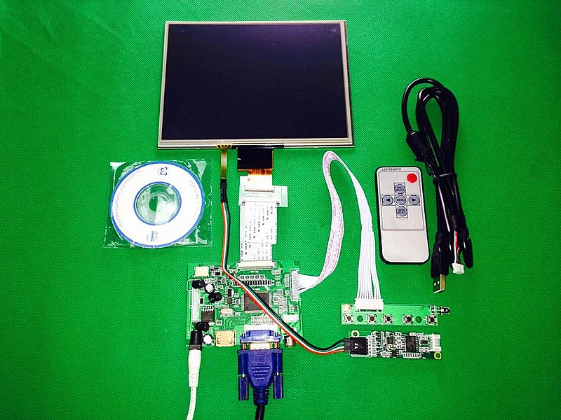 HDMI/VGA/AV Control Driver Board +Touchscreen + 8