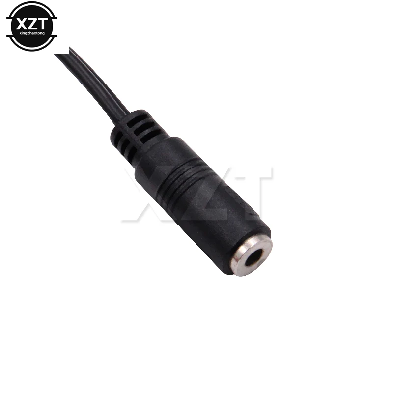 Mới 1 Cái Jack 3.5Mm Cái Đến 2*6.35Mm TRS 2 Đơn Âm Thanh Ổ Cắm Adapter cáp Bán