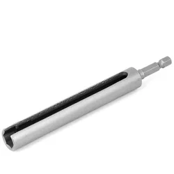 Uxcell-destornillador de tuerca de 10mm, vástago de enchufe hexagonal de cambio rápido de 1/4 pulgadas, broca ranurada, llave de destornillador, longitud de 135mm