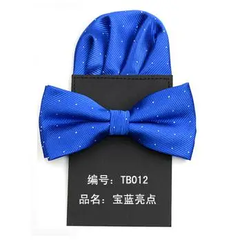 

HOOYI 2019 bow tie set Bowties for men paper Handkerchief