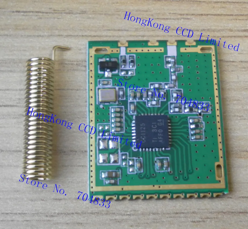 

CC1125 433Mhz remote industrial wireless transmission modules CC1125-TR-4S through narrow-band wireless module active crystal