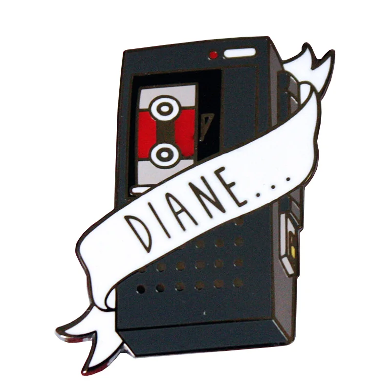 Twin Peaks-Pin esmaltado para grabadora de cinta,