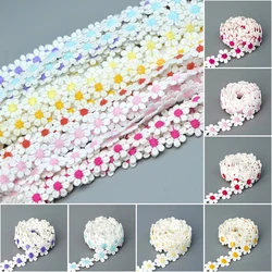 KALASO 2Yards Sun Flower Lace Trim Ribbon Sewing Fabric Accessories Home DIY Craft Supplies Decor Home Handmade Width 1.5cm