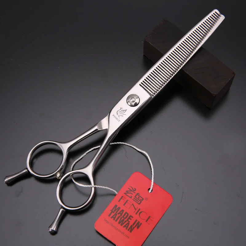 Fenice Professional JP440c 6.25 inch 46 teeth Pet dog Grooming thinning shears Scissors