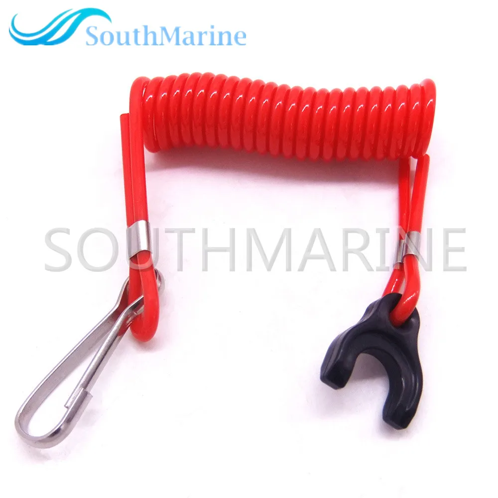 353068210 353-06821-0 353068210M Kill Stop Switch Safety Lanyard Cord For Tohatsu Nissan Outboard Motor