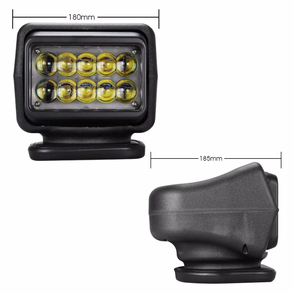 

Car 12V 24V LED Remote Control Led Search Light 7inch 50W Spotlight Truck SUV Boat Marine 4X4 Accessories Driving Light