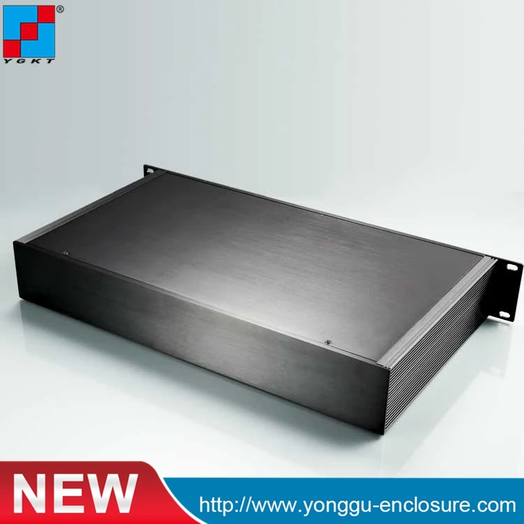 19 inch rack mount chassis electronic enclosures aluminum cabinet small extruded box aluminum  482*66.7*250mm