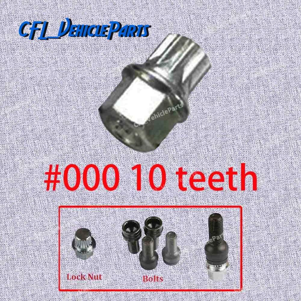 Anti-theft Wheel Bolt Lock Nut Key Adapter #0 8D0601139F For Golf Jetta Passat Touran For A4 A6 A8 TT